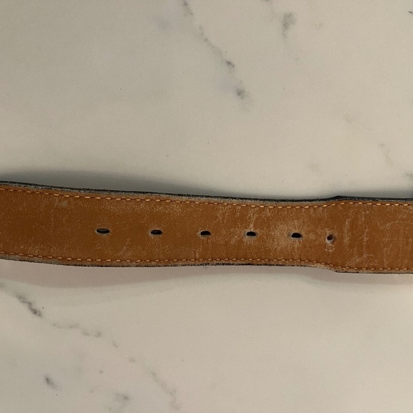 Just Reality Vintage Mosaic Crown Leather Belt, Sz S / M main image 9